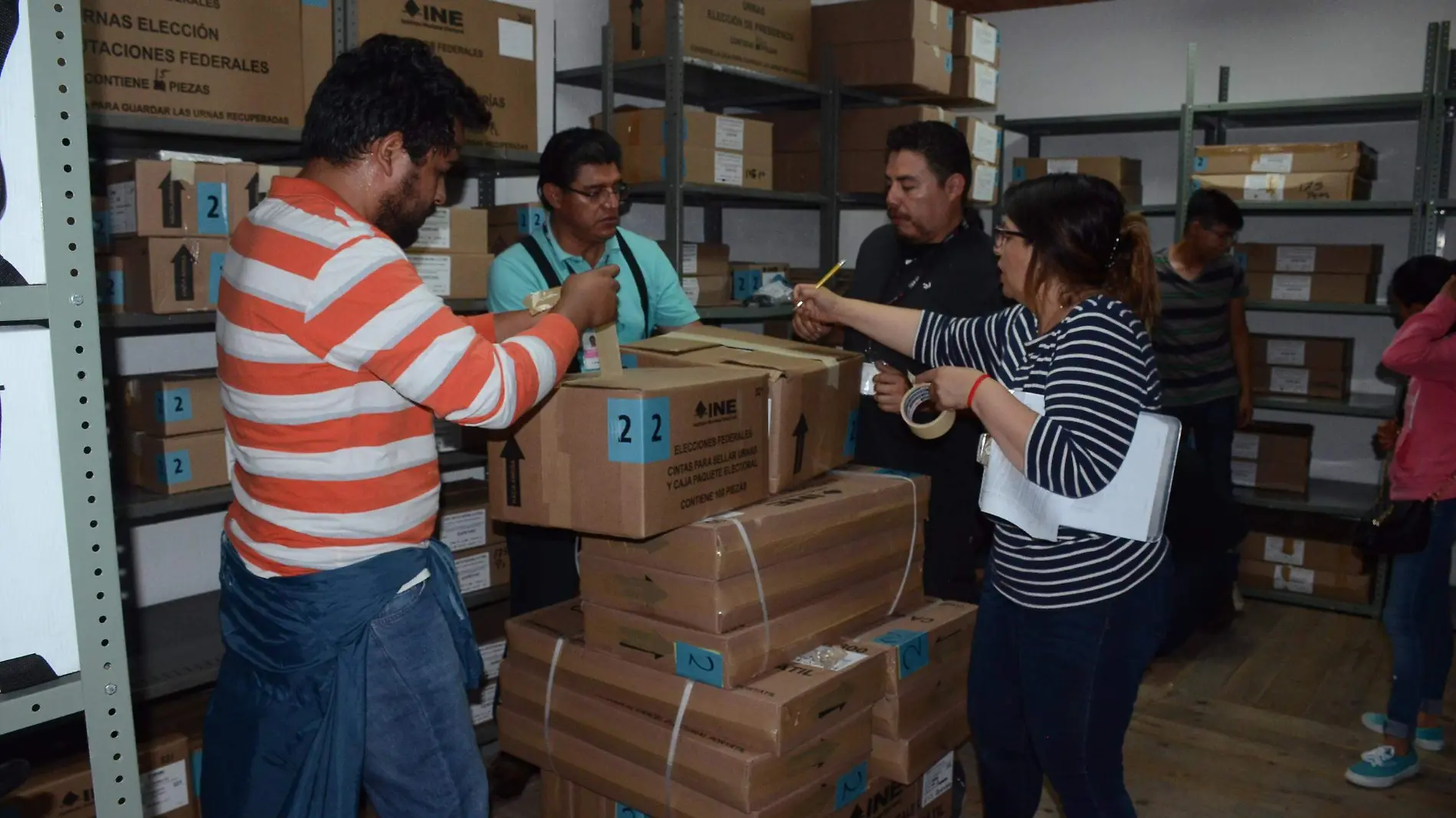 El material arribó a San Juan de Río, y será resguardado por el INE.